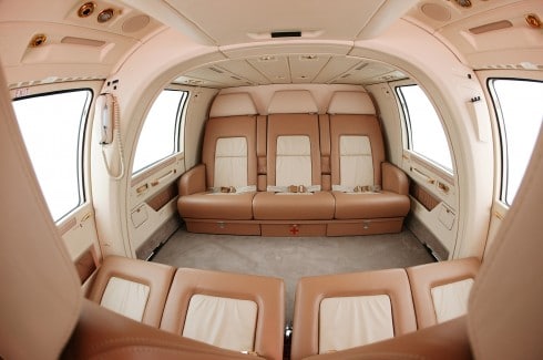 Prestige interior – helicopter transfers Morzine