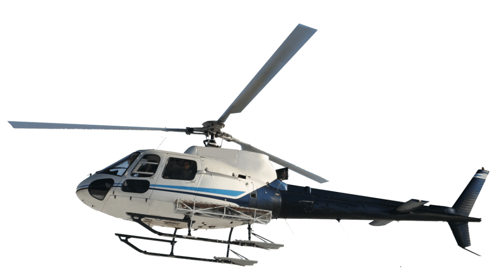 Side-mounted utility baskets - Helipcopter Transfers Morzine