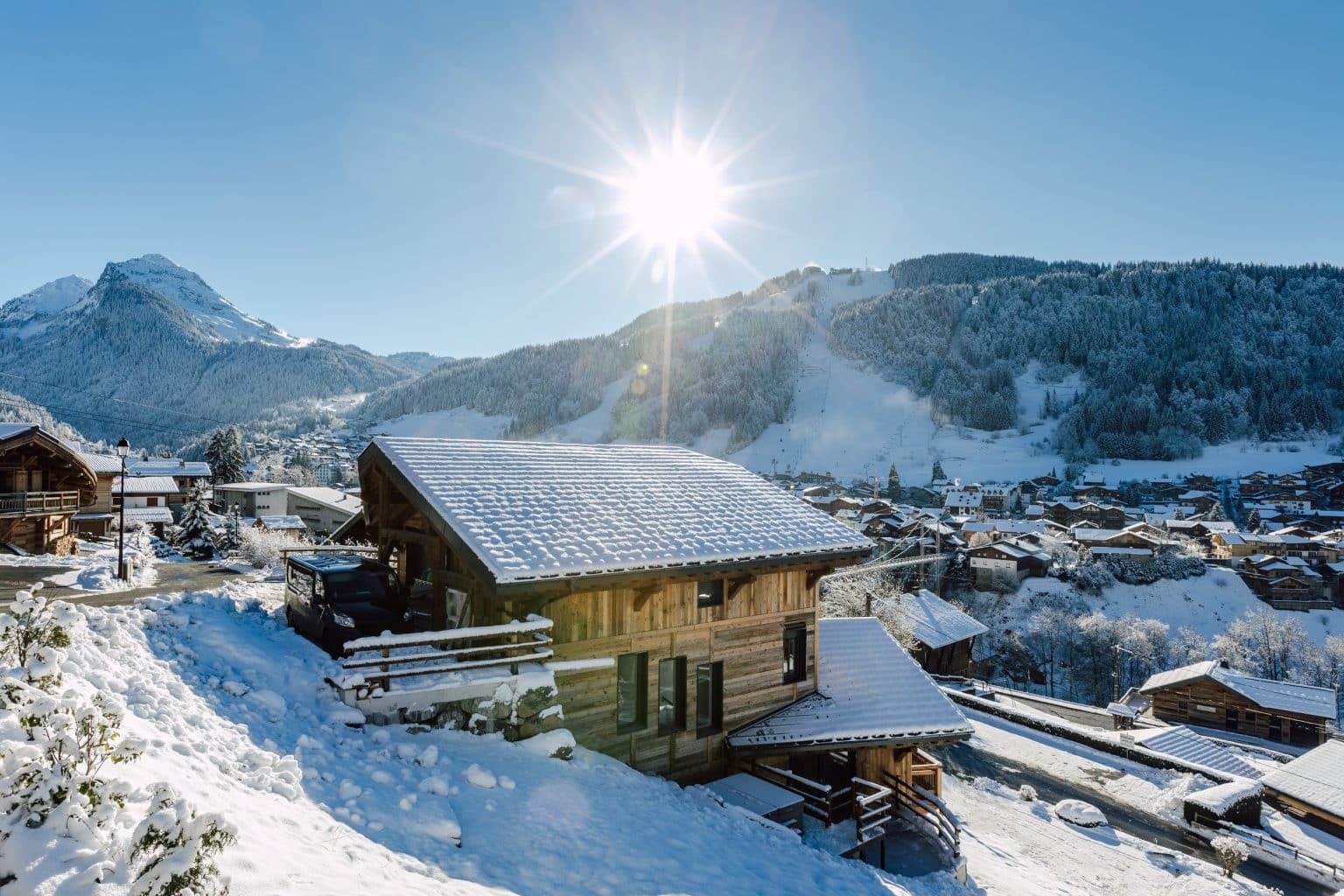 Morzine chalets with views