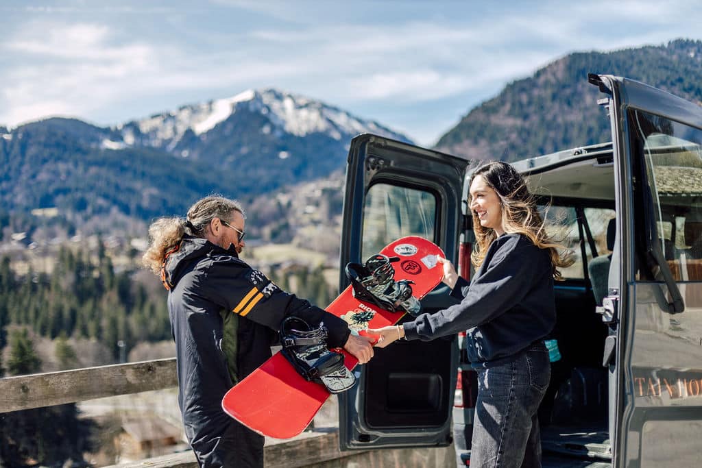 chalet host helping guests