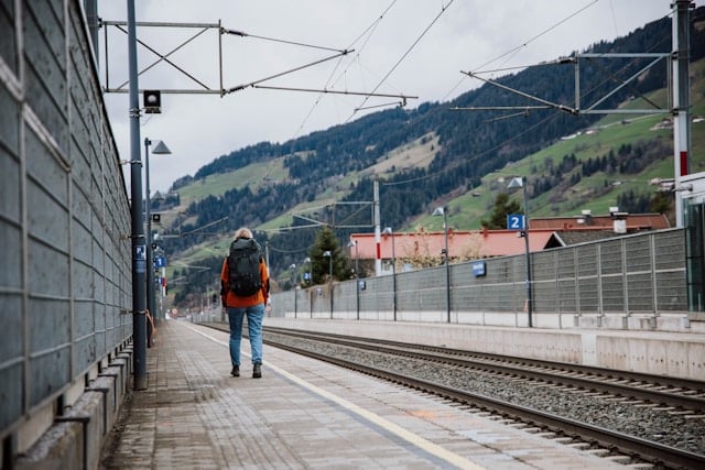 travelling by train