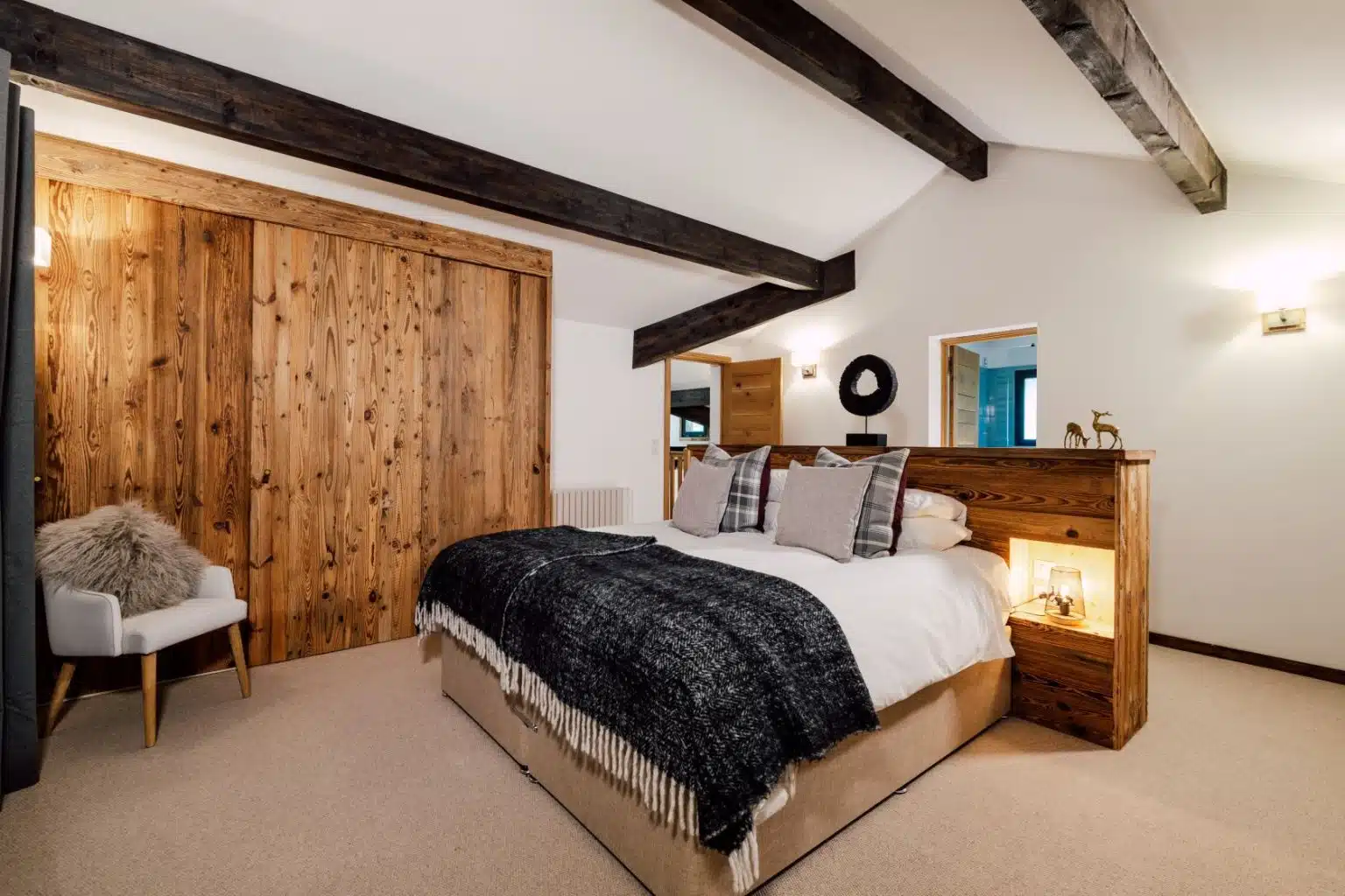 master bedroom suite in chalet